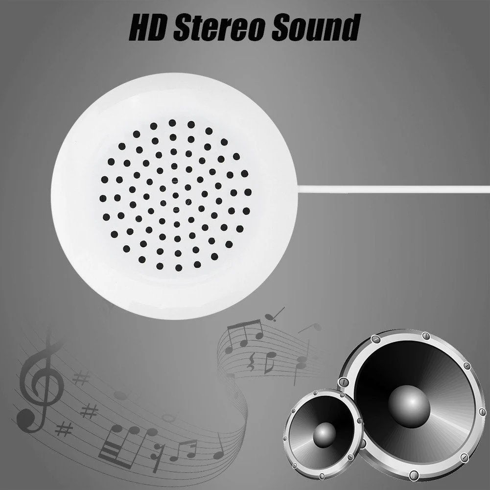 Mini Speaker, Portable 3.5mm Plug Stereo Pillow Speaker Laptop Speakers Wired for MP3 MP4 Player Mobile Phone FBK - Image 3