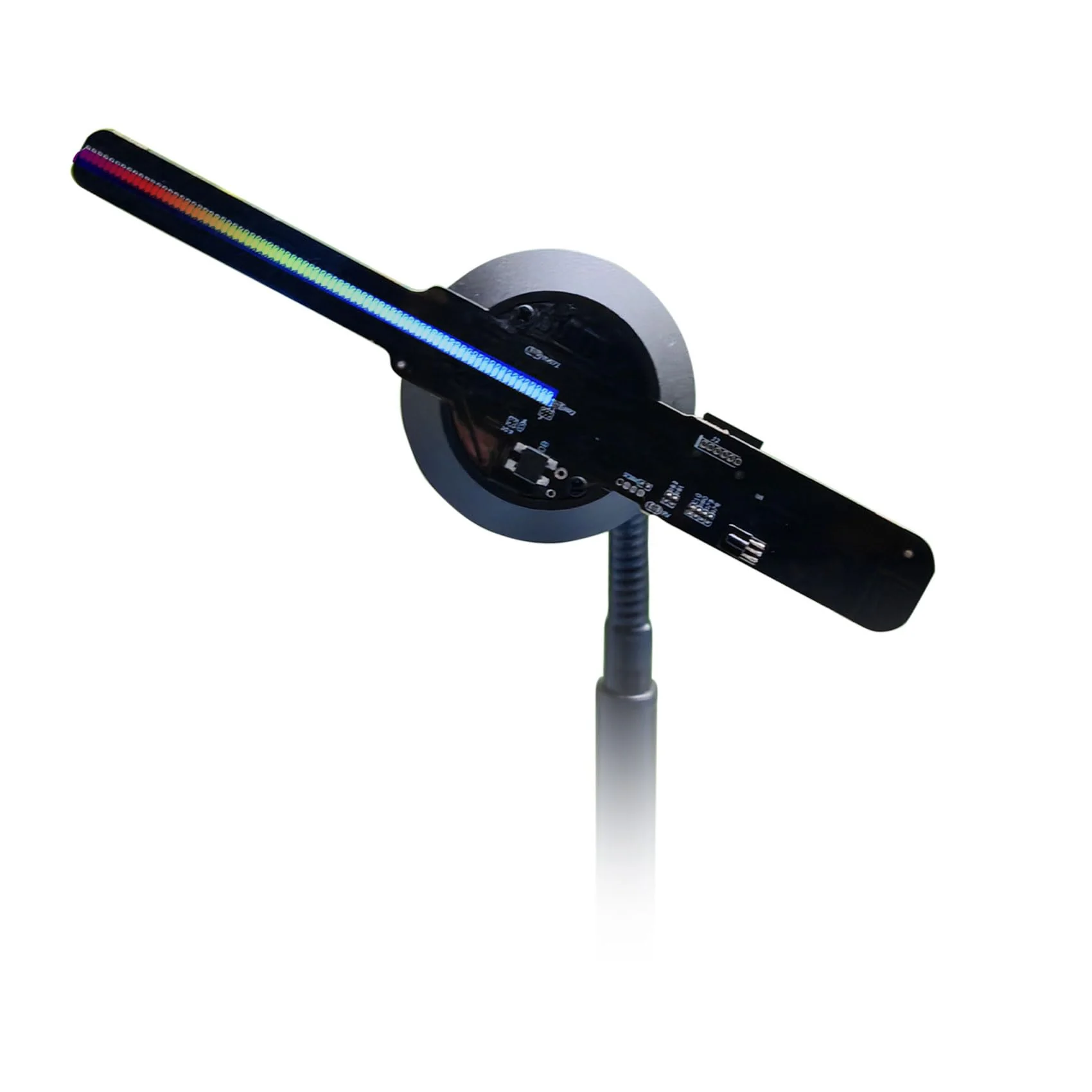 Missyou 3DHologramFan,16CM WiFi Bluetooth Projection 3D Video Upgrade Advertising Display Fan 6.3″, Hi-Resolution and HD LED Holographic Christmas Tree 3D Holographic Projector