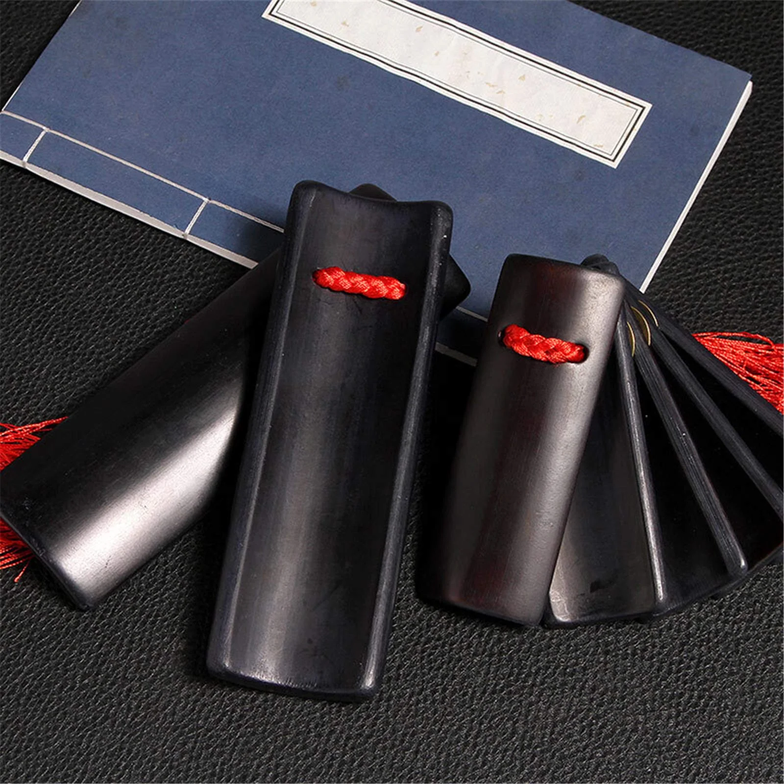 Miwayer Professional Chinese Kuaiban,China Allegro Clapper Bamboo Traditional Instrument Festival Performance Props,Percussion Tradition Music Instruments Rap Drama Adult Black - Image 2