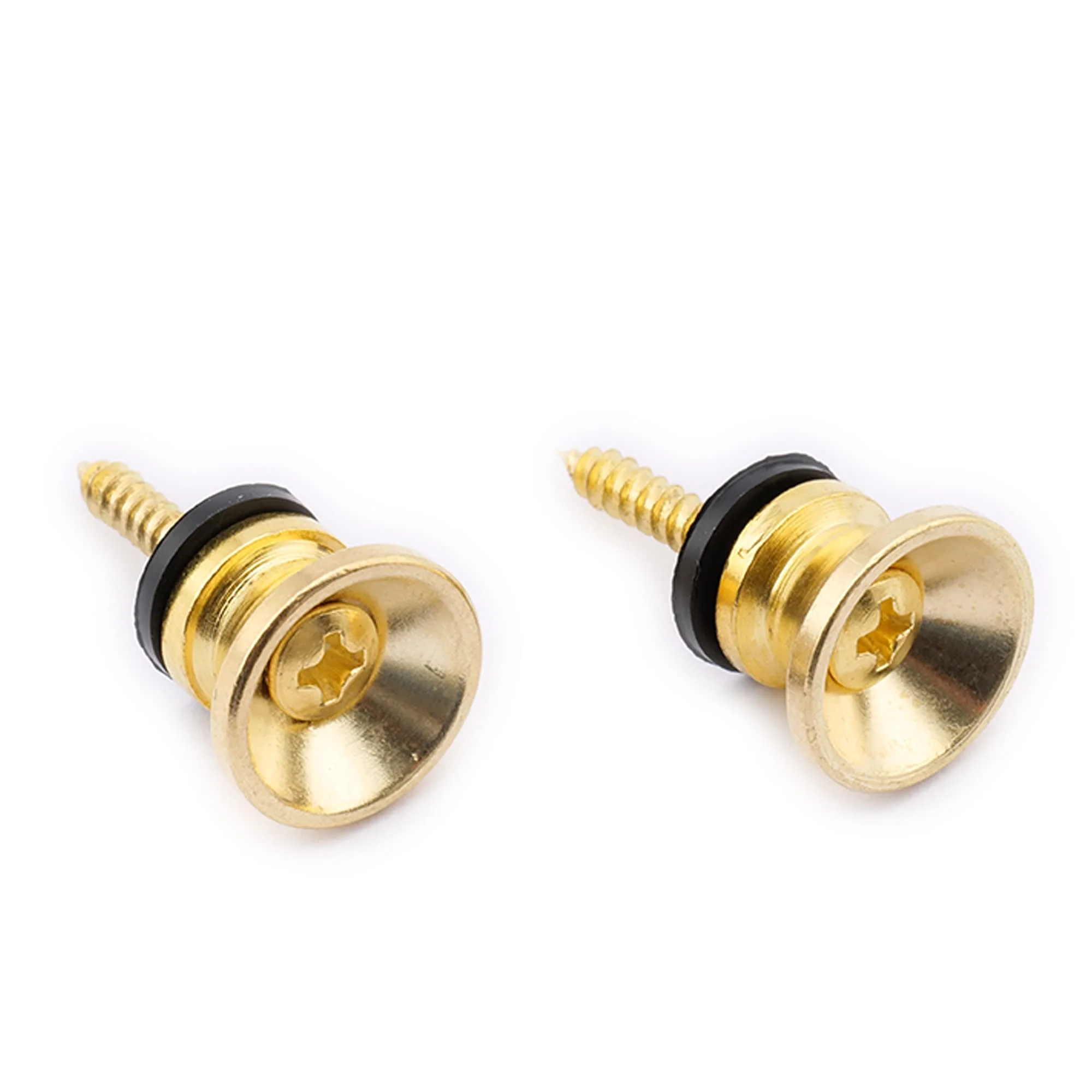 Musiclily Metal Guitar Strap Buttons Metal End Pins for Acoustic Classical Electric Guitar Bass Ukulele,Gold(Pack of 2) Gold - Image 4