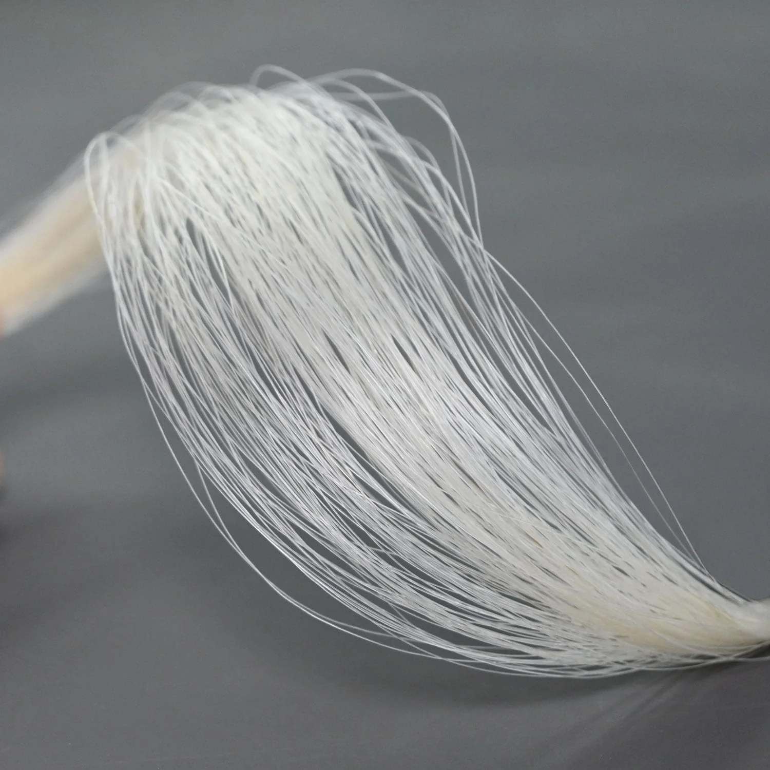 Natural Mongolian Horse Hair for Violin, Viola Bows Unbleached White 29'' Fiddle Bow Hair Replacement kit - Image 2