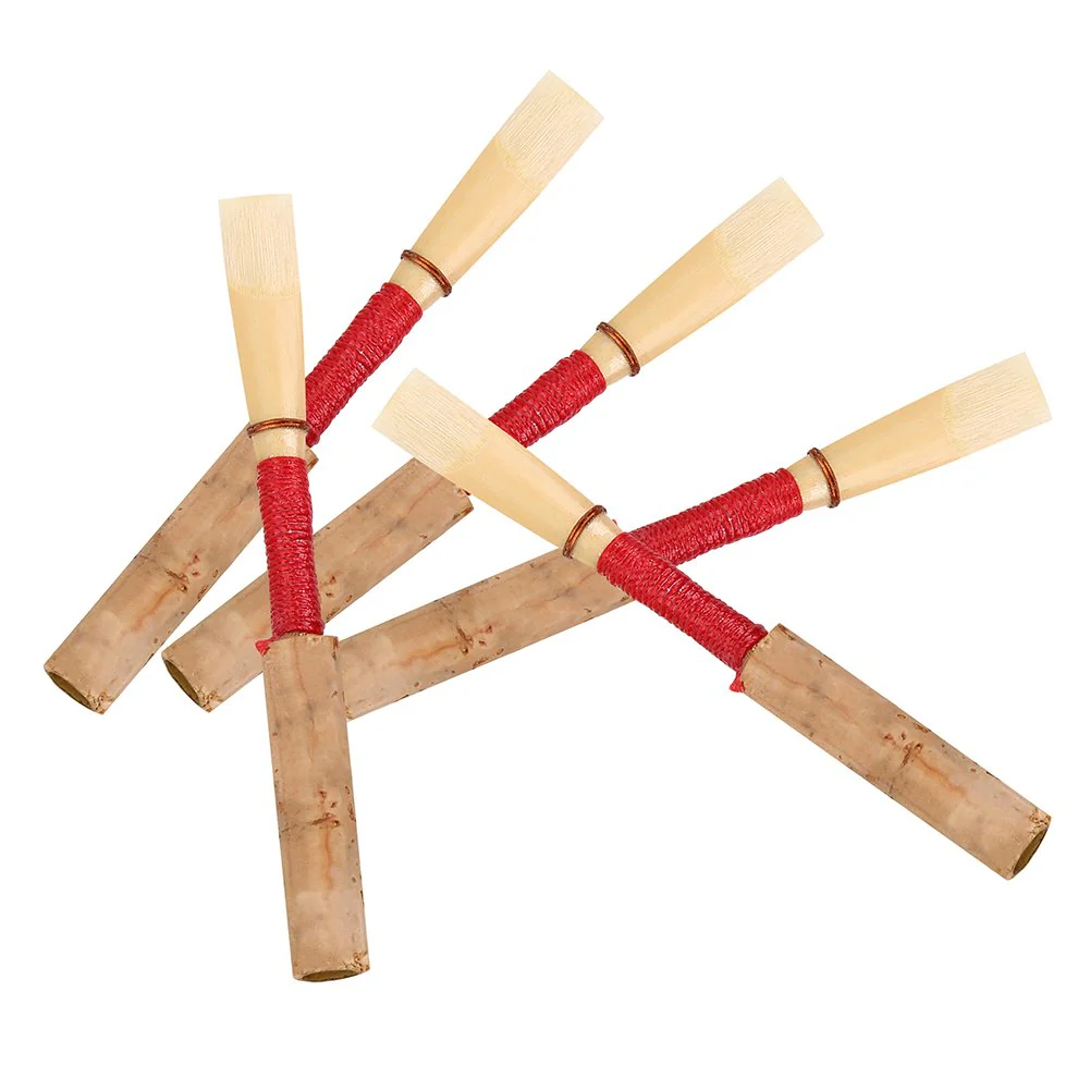 Oboe Reeds, Pack of 5 Bamboo Oboe Reeds Medium Soft Handmade Oboe with Transparent Storage Case Medium Strength Instrument Accessories For Beginners Oboe Accessories - Image 5