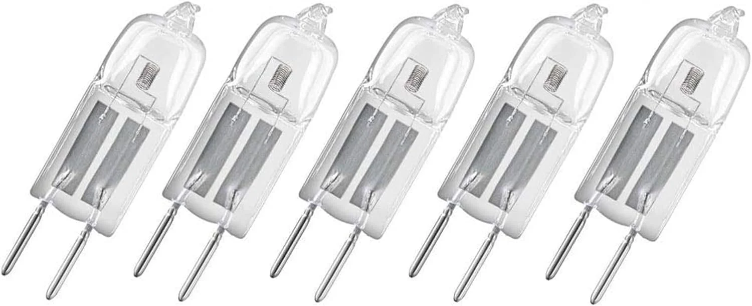 Osram Halostar Starlite 64425 S 20 Watt 12 Volt G4 Warm White 2800 Kelvin Halogen Pin Base Lamp Dimmable 300 Lumen Pack of 5