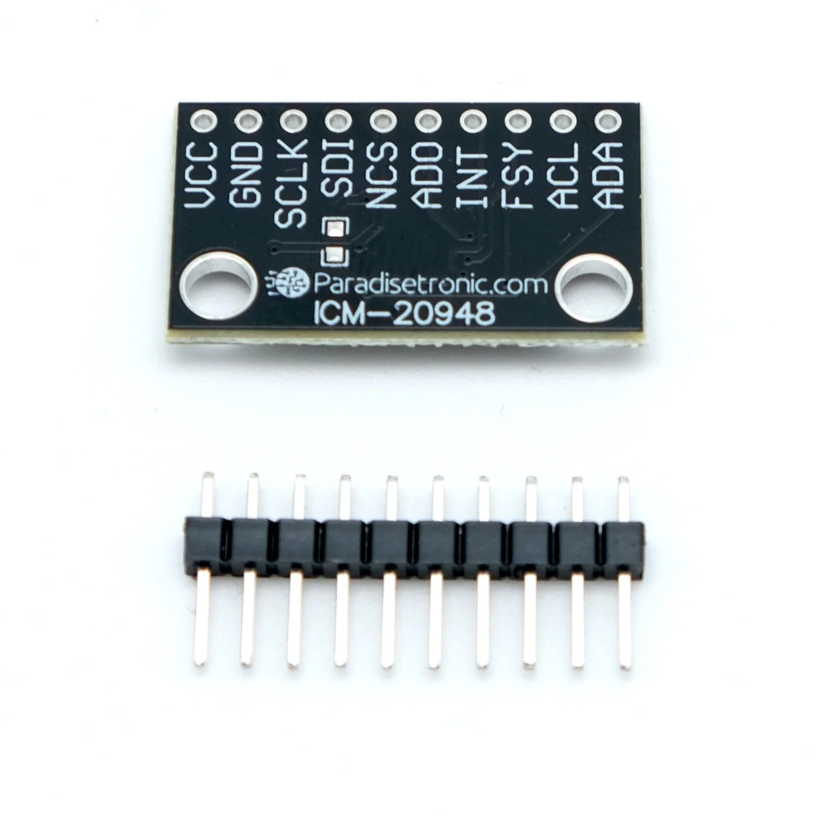 Paradisetronic.com ICM-20948 Module, 3-Axis Accelerometer, Gyroscope and Magnetometer, 9DOF, I2C, SPI, MPU-9250 Upgrade