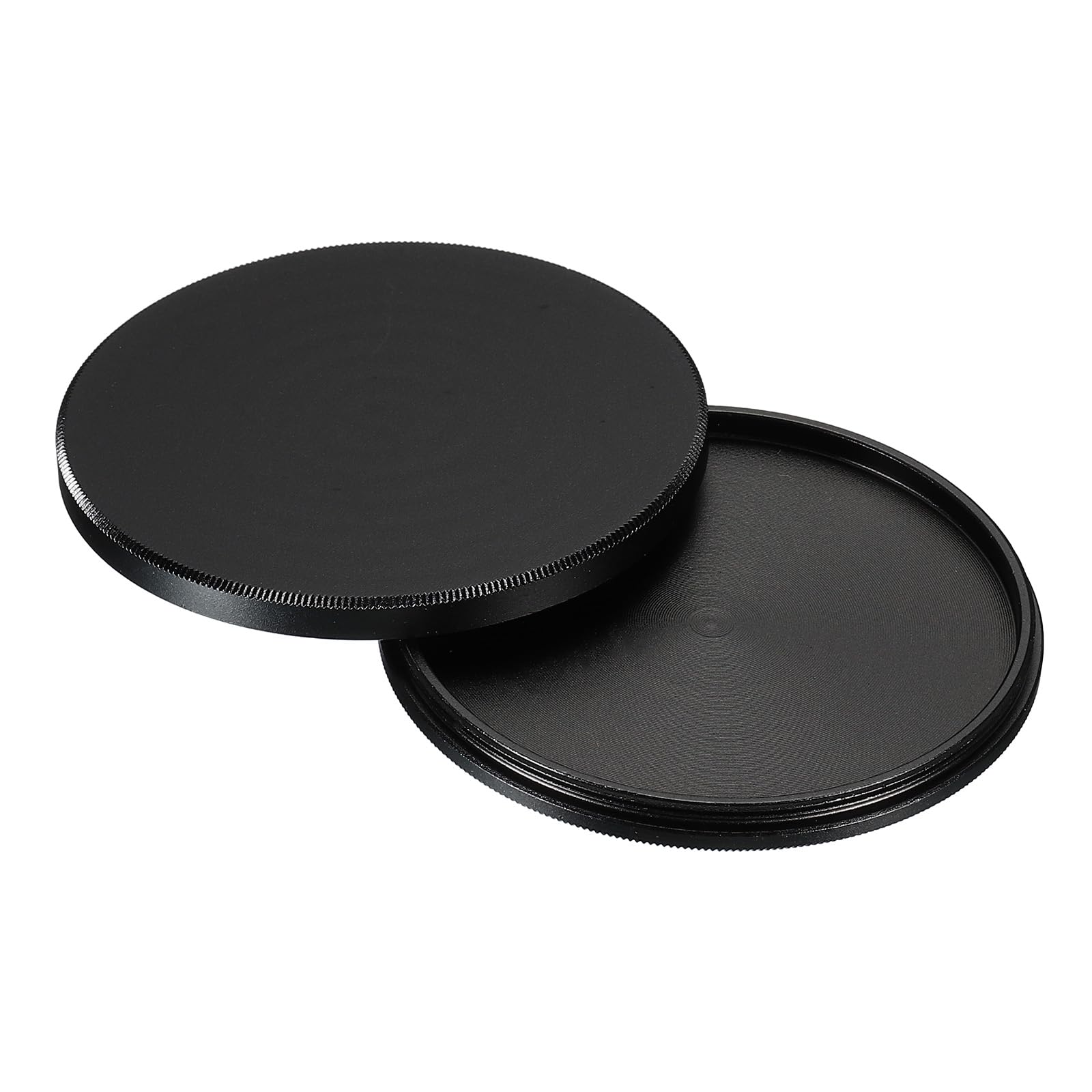 PATIKIL 58mm Lens Cap, Camera Lens Cap Cover Universal Front Metal Lens Filter Stacks Cap Protective Case for 58mm Camera Circular Polarizing Fader ND Filter, Black