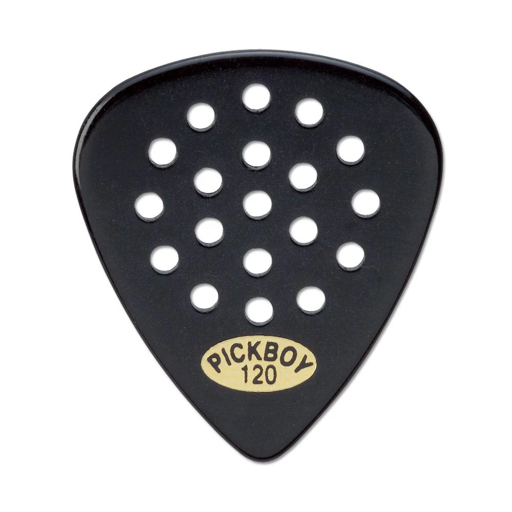 Pickboy Pos-a-Grip, Black, Cellulose, 1.20mm, 10 picks