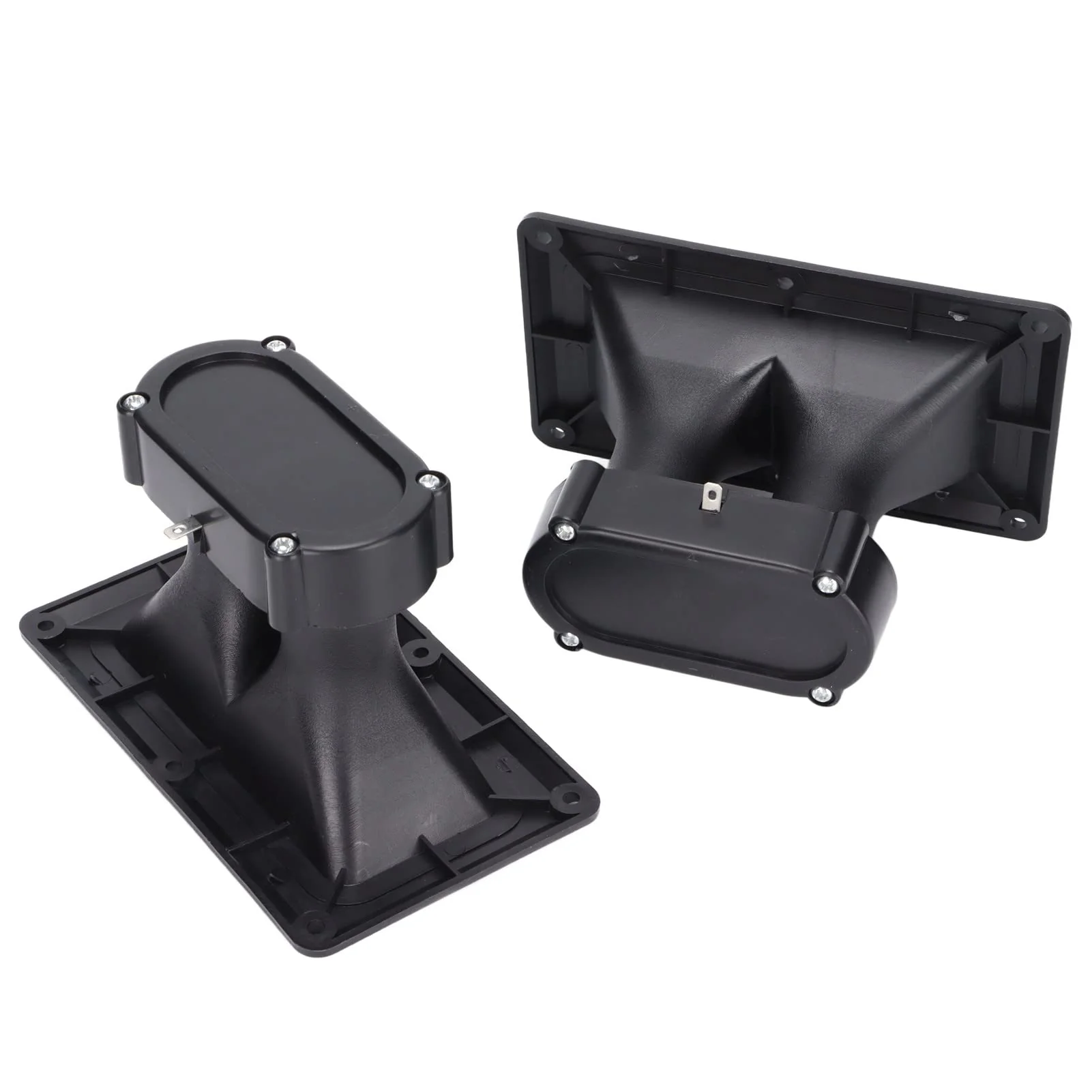 Piezoelectric Speaker Dual Driver Tweeter Horn, 98dB Sensitivity, Ceramic Driver, Wide Dispersion Speakers for DJ Speakers, Studio Monitors, Karaoke Speakers