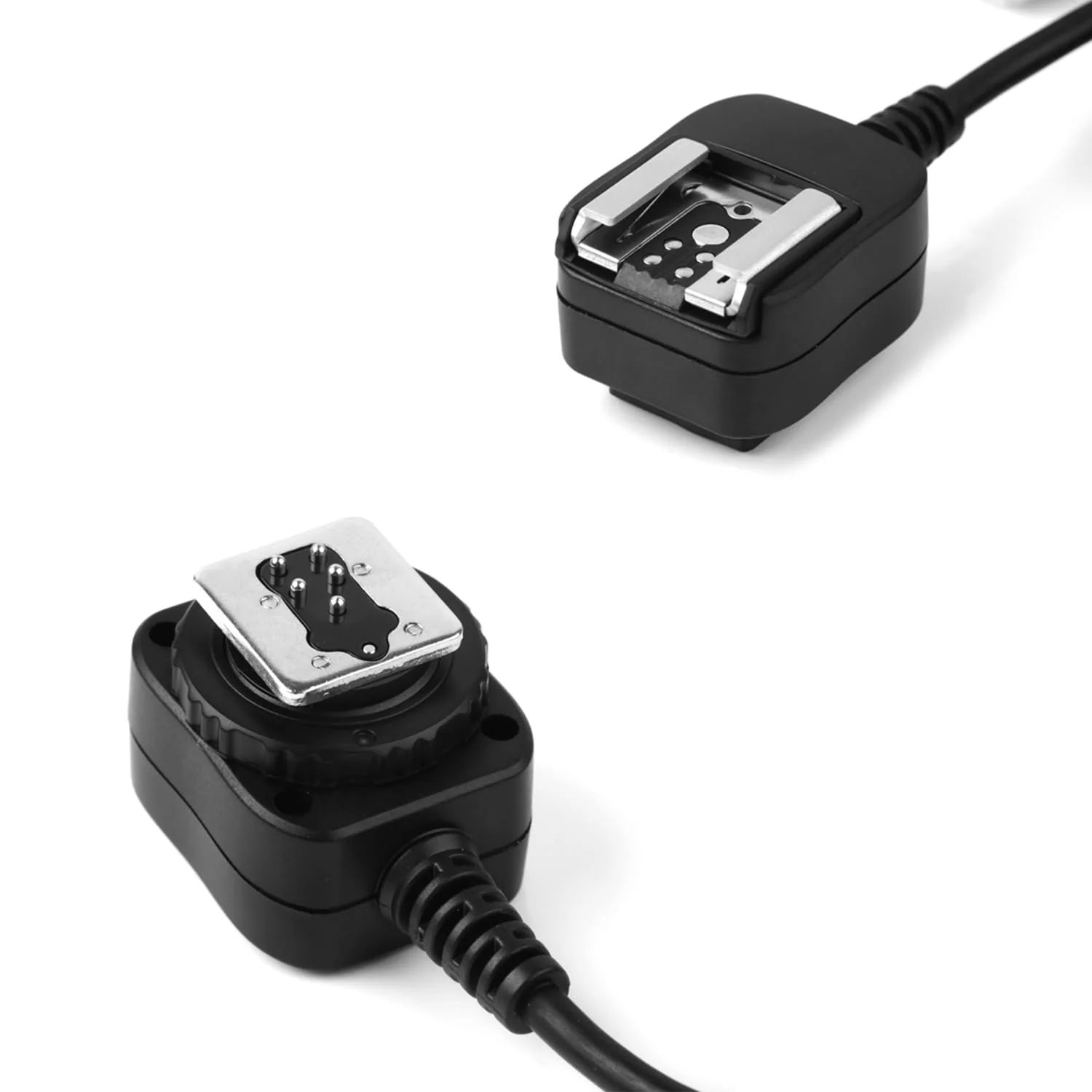 PIXEL 5.91' / 1.8m E-TTL Off Camera Flash Speedlite Sync Cord Hot Shoe Cord Compatible with Canon T8i, T7i, T6, T6i, T5, T5i, SL3, 90D, 80D, 77D, 60D, 7D, 750D,6D2, 5D, M3, M5, M6 etc, Replaces OC-E3
