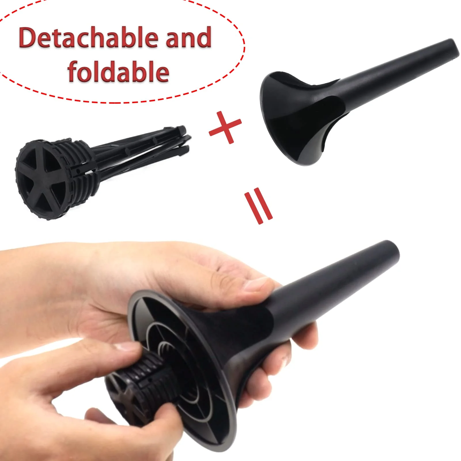 Portable 5-Leg Trumpet Stand Holder, Fordable Black Metal Leg Base Trumpet Stand with Protective Felts, Trumpet Insturment Stand Accessories - Image 2
