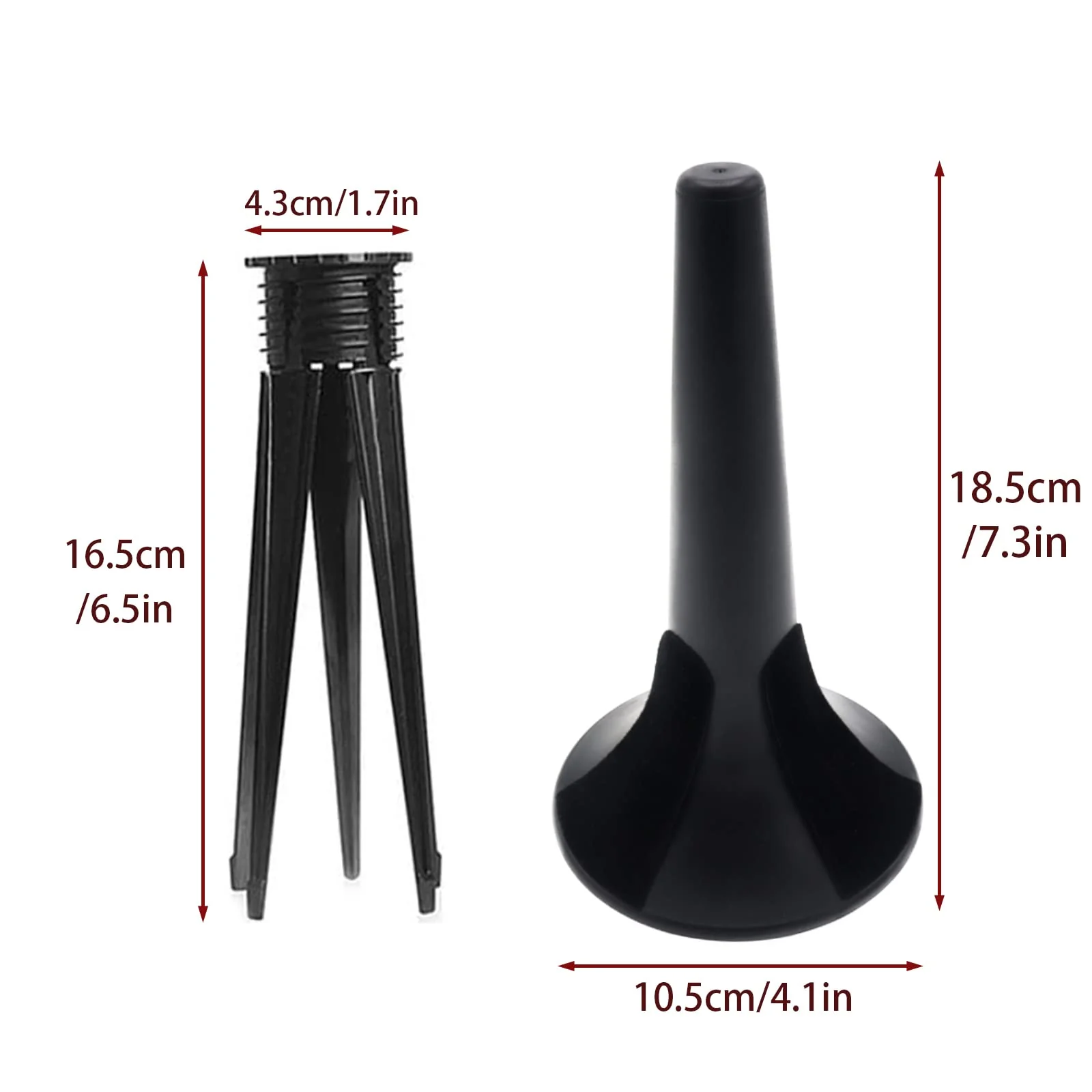 Portable 5-Leg Trumpet Stand Holder, Fordable Black Metal Leg Base Trumpet Stand with Protective Felts, Trumpet Insturment Stand Accessories - Image 4