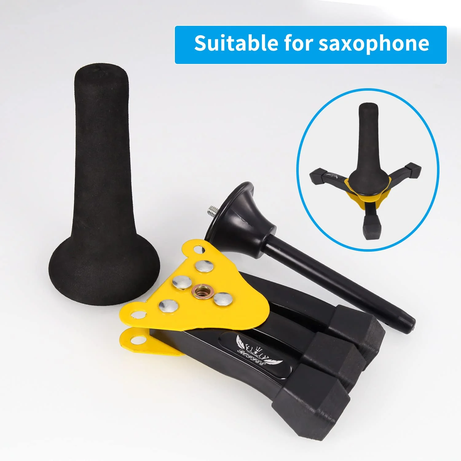 Portable Foldable Tripod Stand for Soprano Saxophone - Sturdy Sax Holder Stand… - Image 3