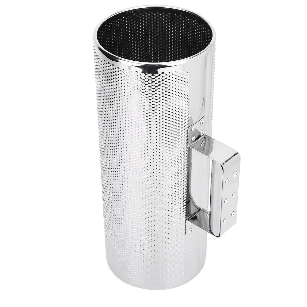 Professional Stainless Steel Guiro with Scraper Musical Training Tool for Bands, Concert, Stage Performance - Silver