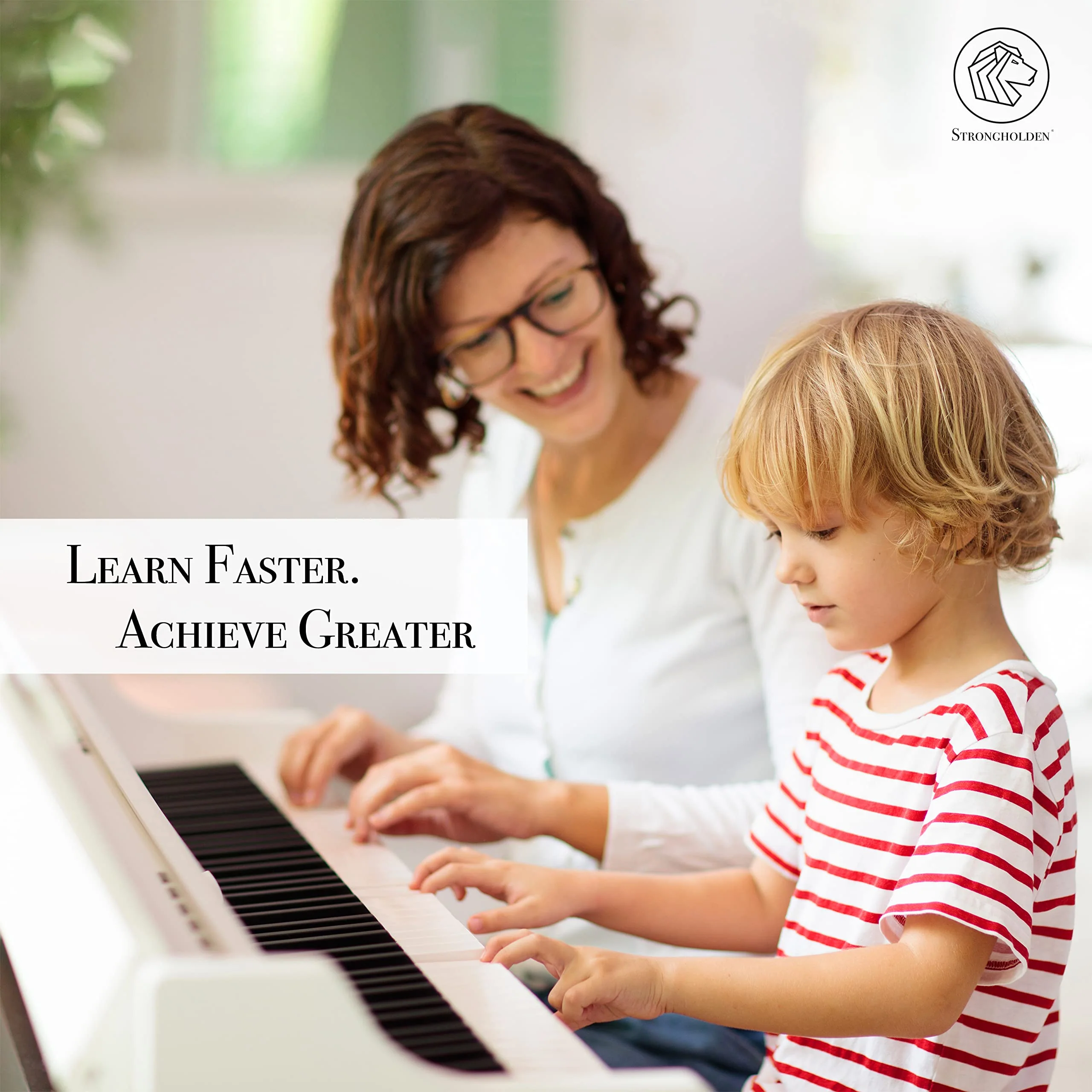 Removable Piano Keyboard Note Labels for Learning, Piano Notes Guide & Piano Keys Guide - 88-Key Full Size, Say Goodbye to Piano Key Stickers & Piano Keyboard Stickers (Classic Black) Classic Black - Image 3