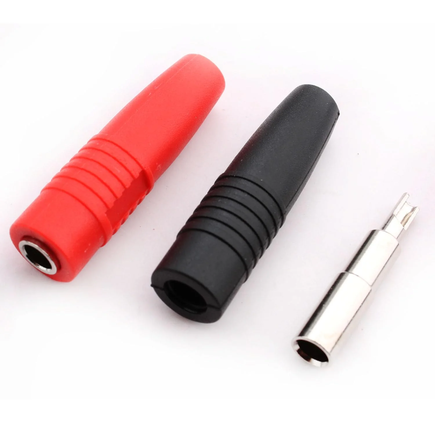RUNCCI-YUN 10Pcs Insulated Female Banana Plug Solder Banana Plugs socket for Male Banana Plug Cable Connector(Black/Red) - Image 4