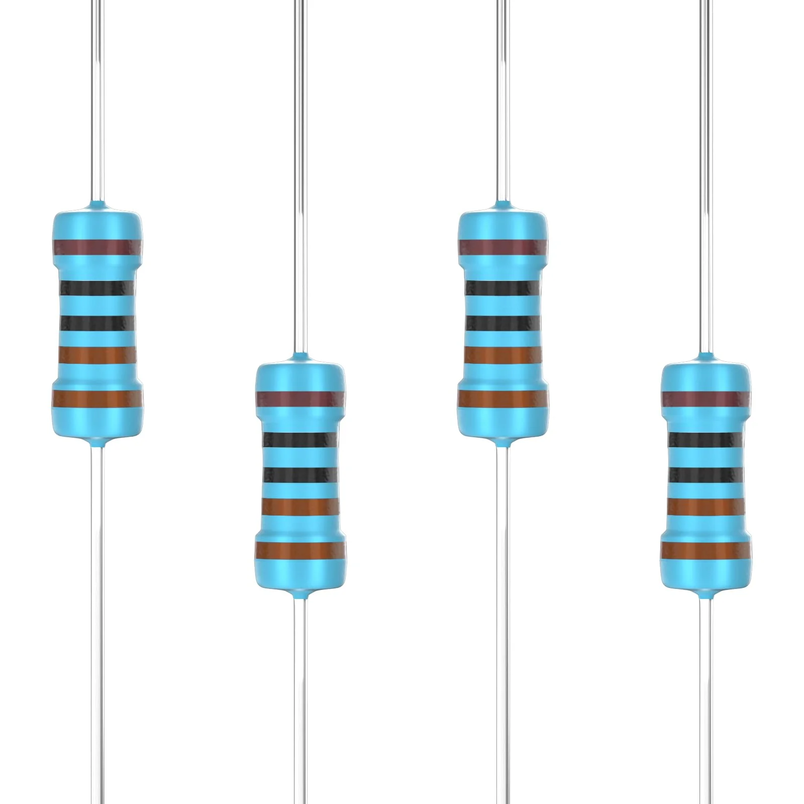 SCOOYUCK 100 pieces 330 Ω ohm resistor 1/4 W (0.25 W) 1% tolerance metal film resistors 330 ohm