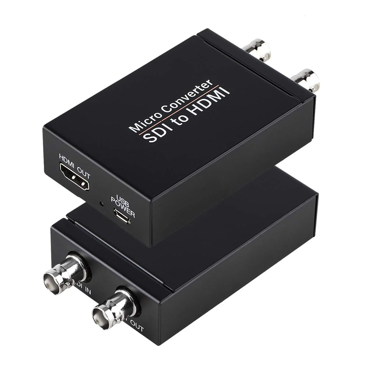 SDI to HDMI Converter, 3G-SDI/HD-SDI/SD-SDI to HDMI Adapter, Auto Format Detection SDI to HDMI Video Converter Stereo Audio De-embedder
