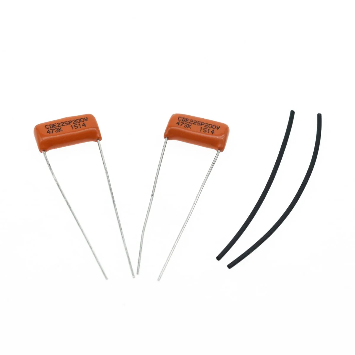 Set of 2 Sprague Guitar Bass 225P Orange Drop Capacitor Caps .047uF 200v Guitar Tone Cap Capacitors 0.047uF 400v