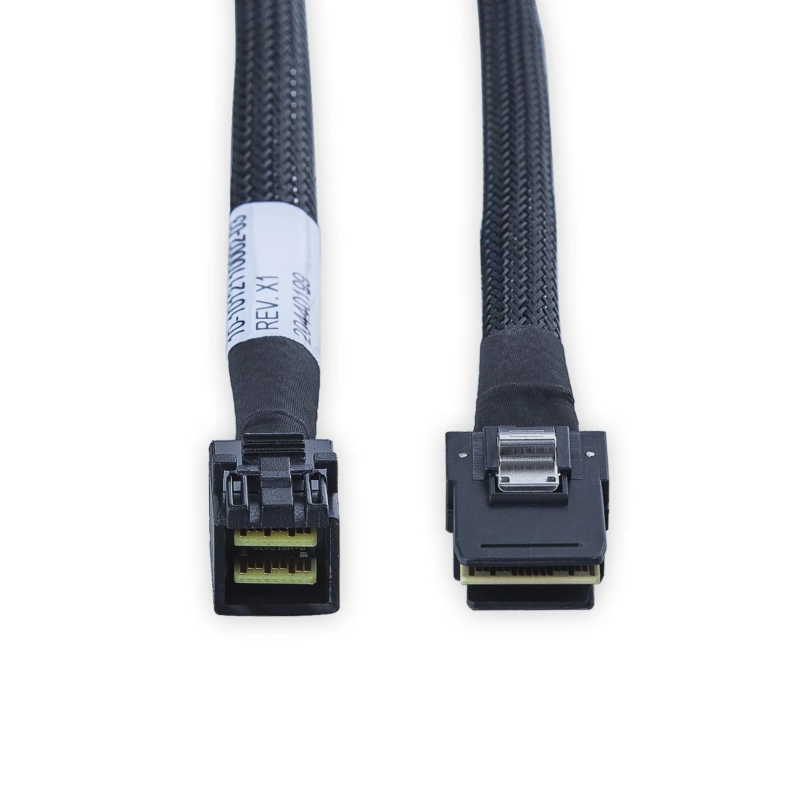 SFF-8643 to SFF-8087 Internal Mini SAS HD Cable, Compatible with Raid Controller Hard Drive, 100-Ohm, 0.8-m(2.6ft), 2 Pack Straight 0.8m - Image 3