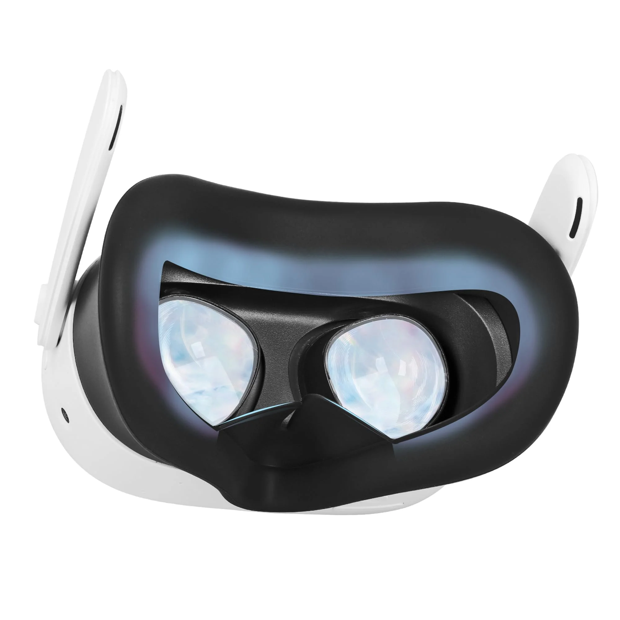 Silicone Case for Meta Quest 3s,Soft Face Cover Virtual Reality Accessories, Q3s VR Facial Skin 1 pcs (Black Silicone Cover) Black Silicone Cover
