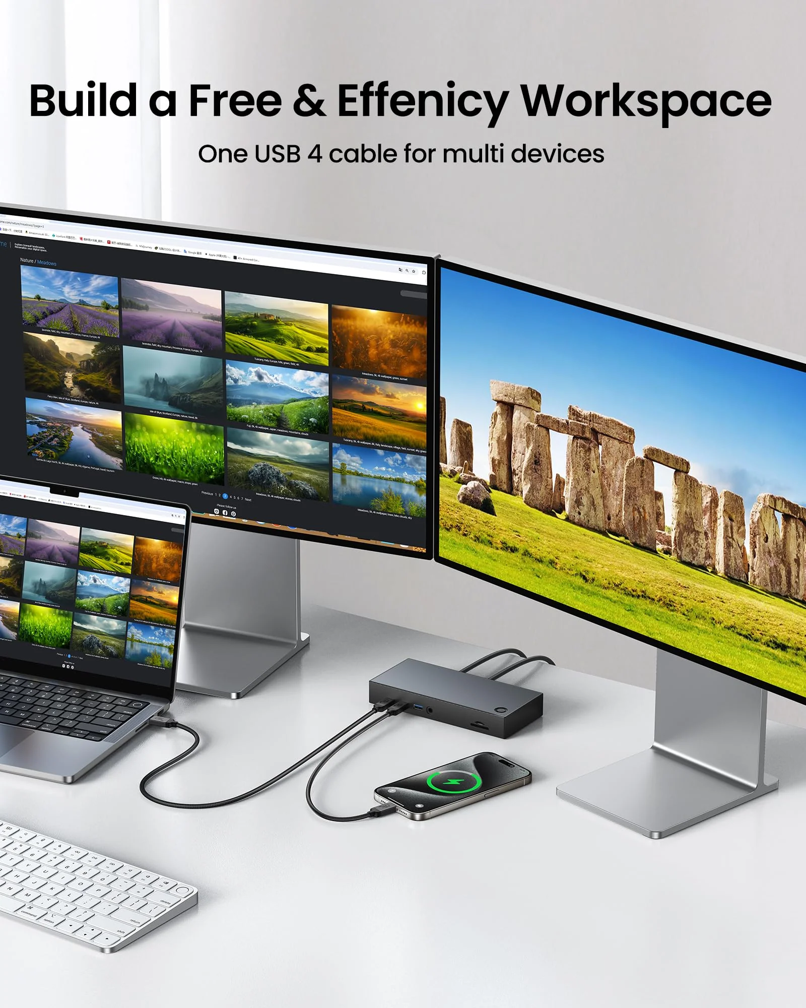 Silkland USB 4 Cable for Long Thunderbolt 4 Cable 10FT, 40Gbps/8K Display/240W Charging, USB C Thunderbolt 3 Cable 3M, USB C Monitor Cable Compatible for MacBook, Dock, iPhone 16/15, ARZOPA, KYY, SSD - Image 7