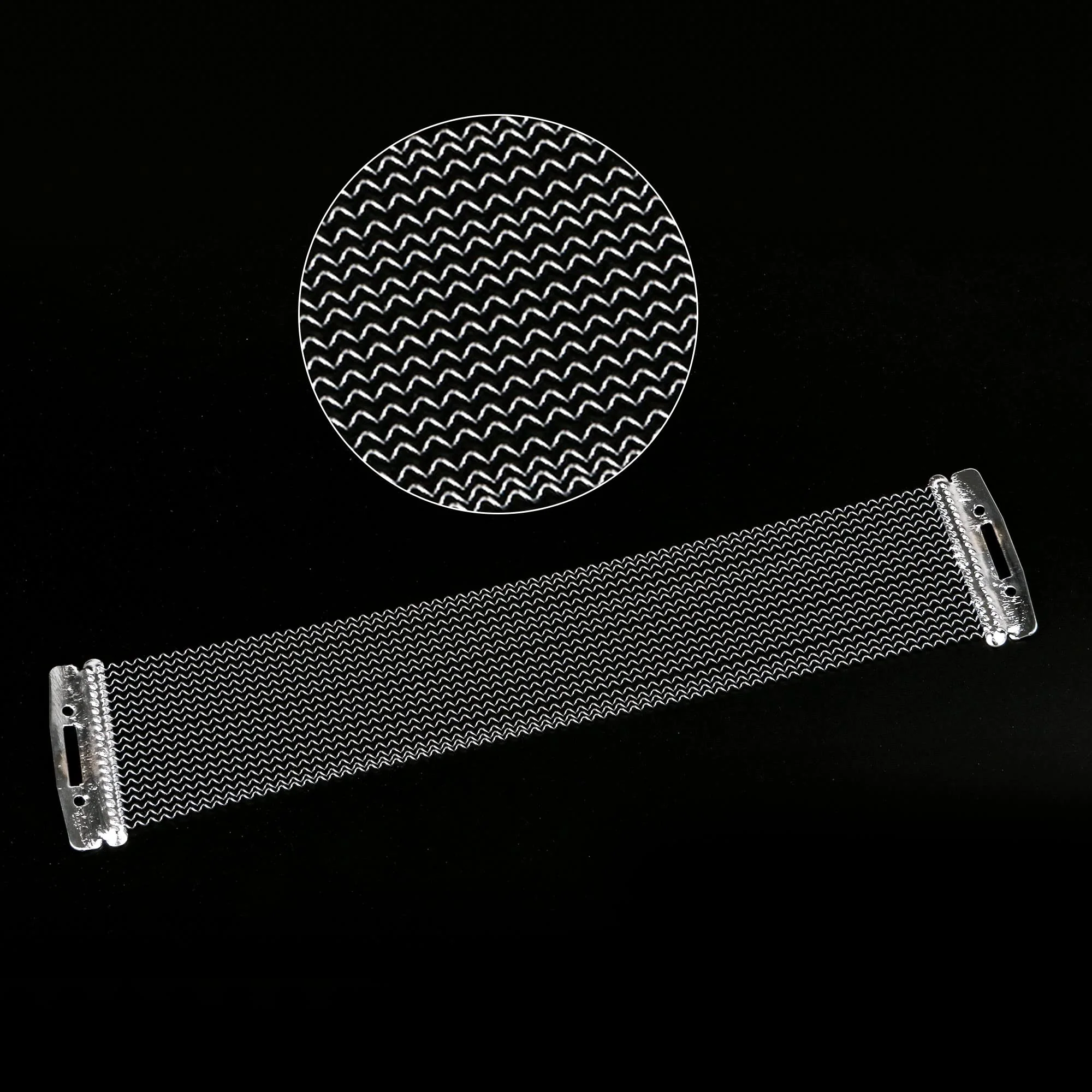 Silver 20 Strands Steel Snare Drum Wire Springs Drum Accessories for 12 Inch Snare Drum Pack of 3 - Image 5