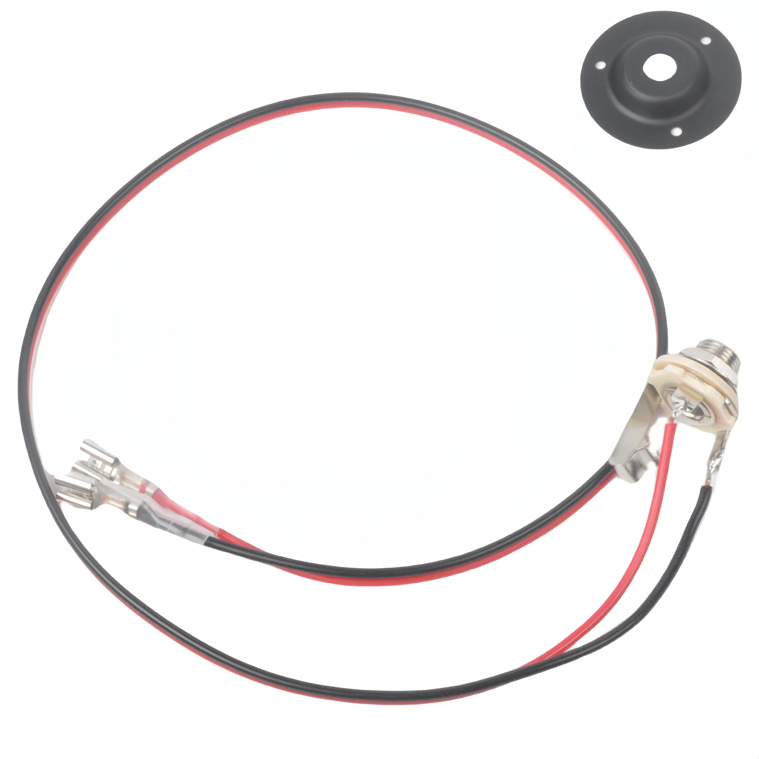 Single 1x12 Guitar Speaker Wiring Harness - 1/4" Mono Jack + Ferrule - DIY Cabinet Kit 6.35mm Mono Audio Jack