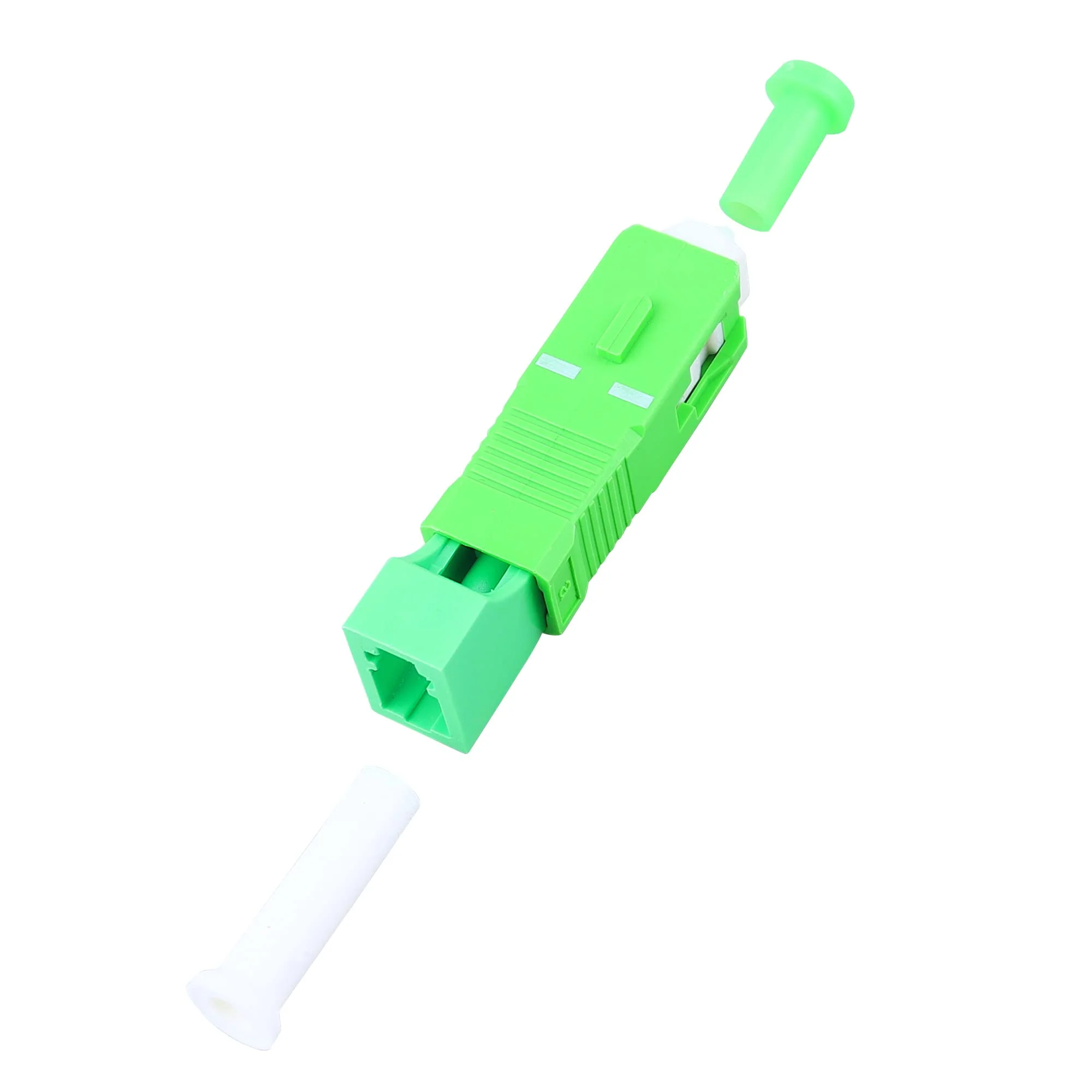 Single Mode 9/125um SC/APC Male to LC/APC Female Hybrid Optic Optical Fiber Adapter Simplex Converter LC-SC
