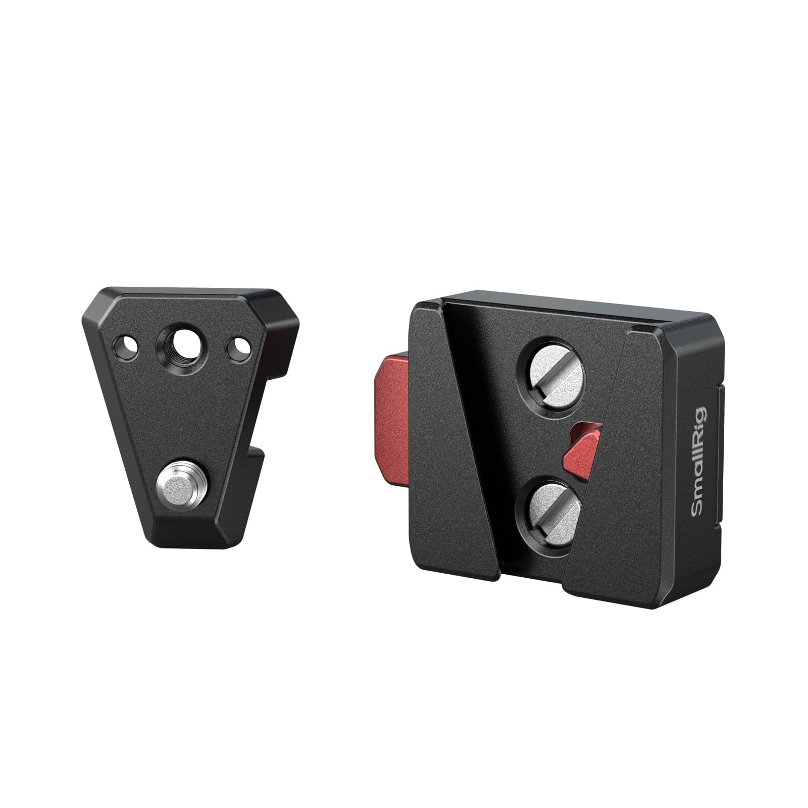 SMALLRIG V-Lock Mount Plate Kit, Mini V Mount Battery Plate with 1/4"-20 Threaded Holes, Quick Release and Lightweight for V-Mount Battery, Monitors, Magic Arms 1/4"-20 Hole