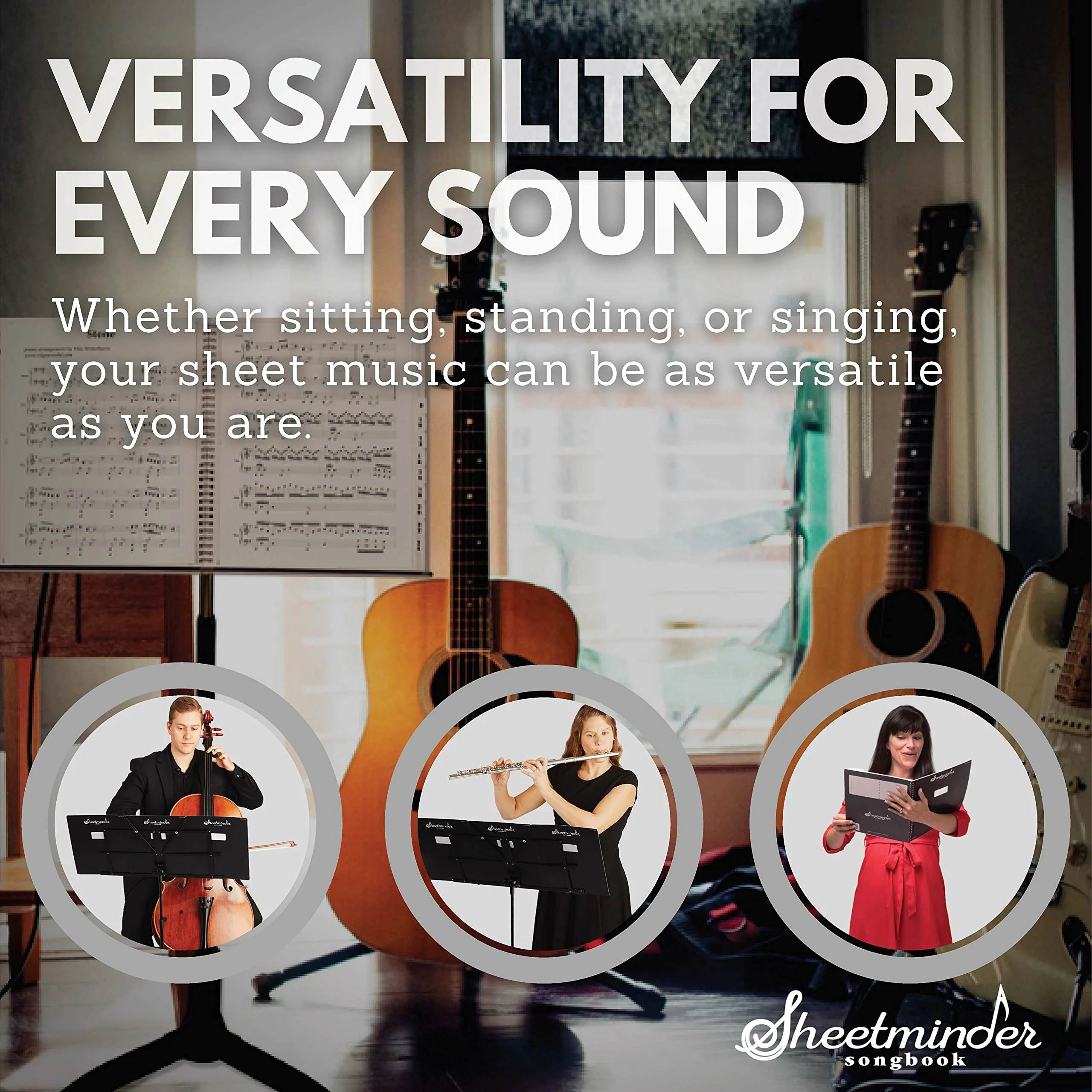 Soloist (5-Pack) - Printed Sheet Music Organizer/No Page Turning, Windproof on Music Stand, No Plastic Sleeves, Easily Mark Fingering/Perfect for Students, Teachers, Bands, Performers 5-pack - Image 7