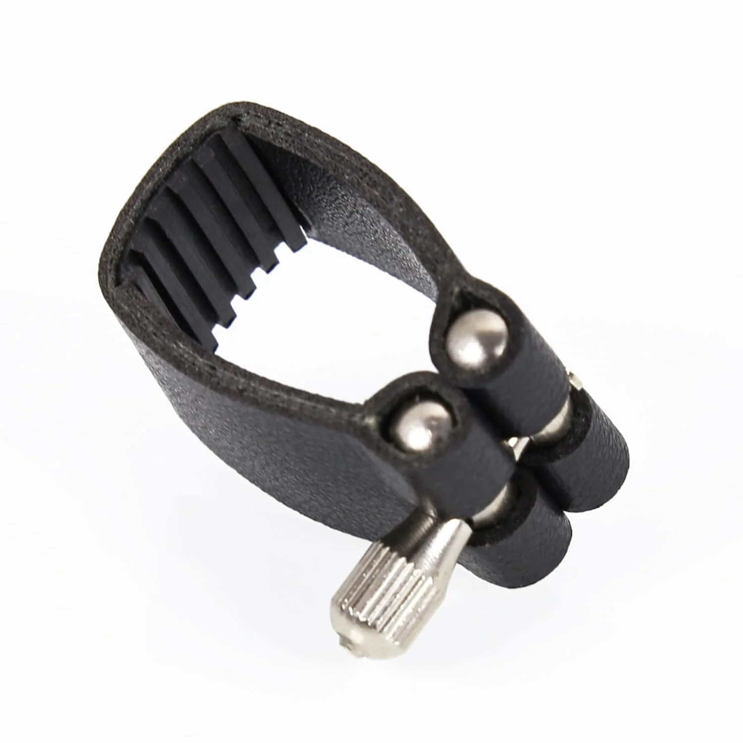 Soprano Saxophone Ligature Fastener, Leather Ligature and Plastic Cap for Soprano Saxophone Sax… Leathers