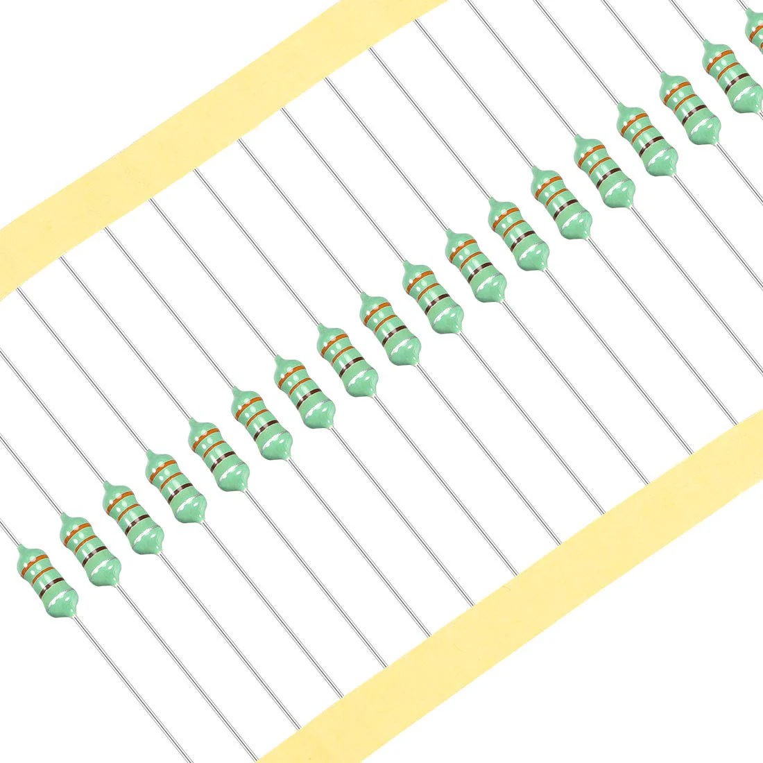 sourcing map 25pcs 0510 Colourful Ring Inductance 330uH 1W Axial RF Choke Coil Inductor