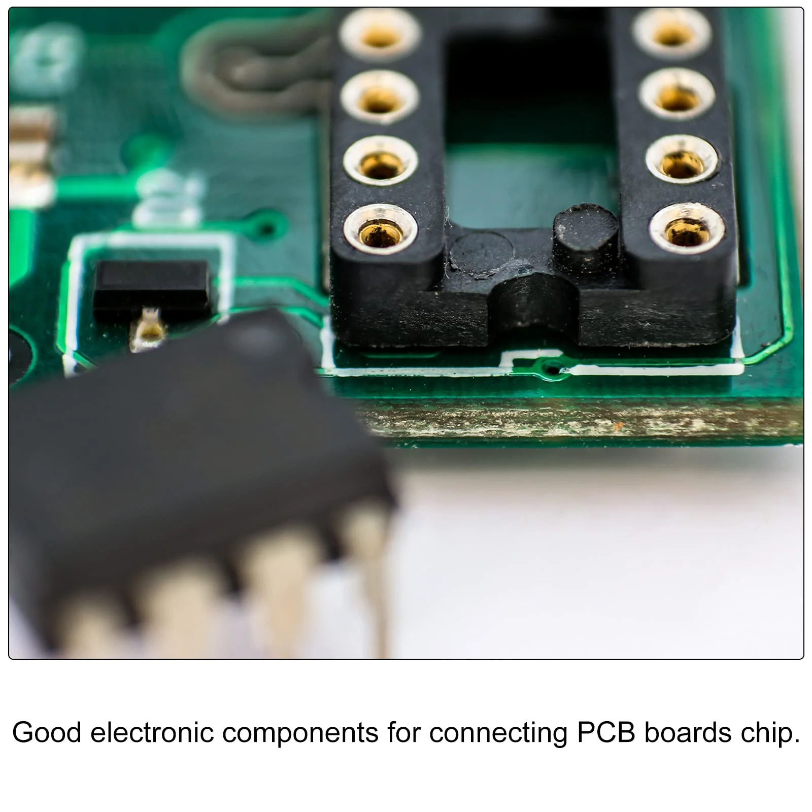sourcing map DIP IC Chip Socket Adapter Flat Pin 20P 2.54 mm Pitch IC Socket for PCB Board Chip, 6 Pack - Image 6