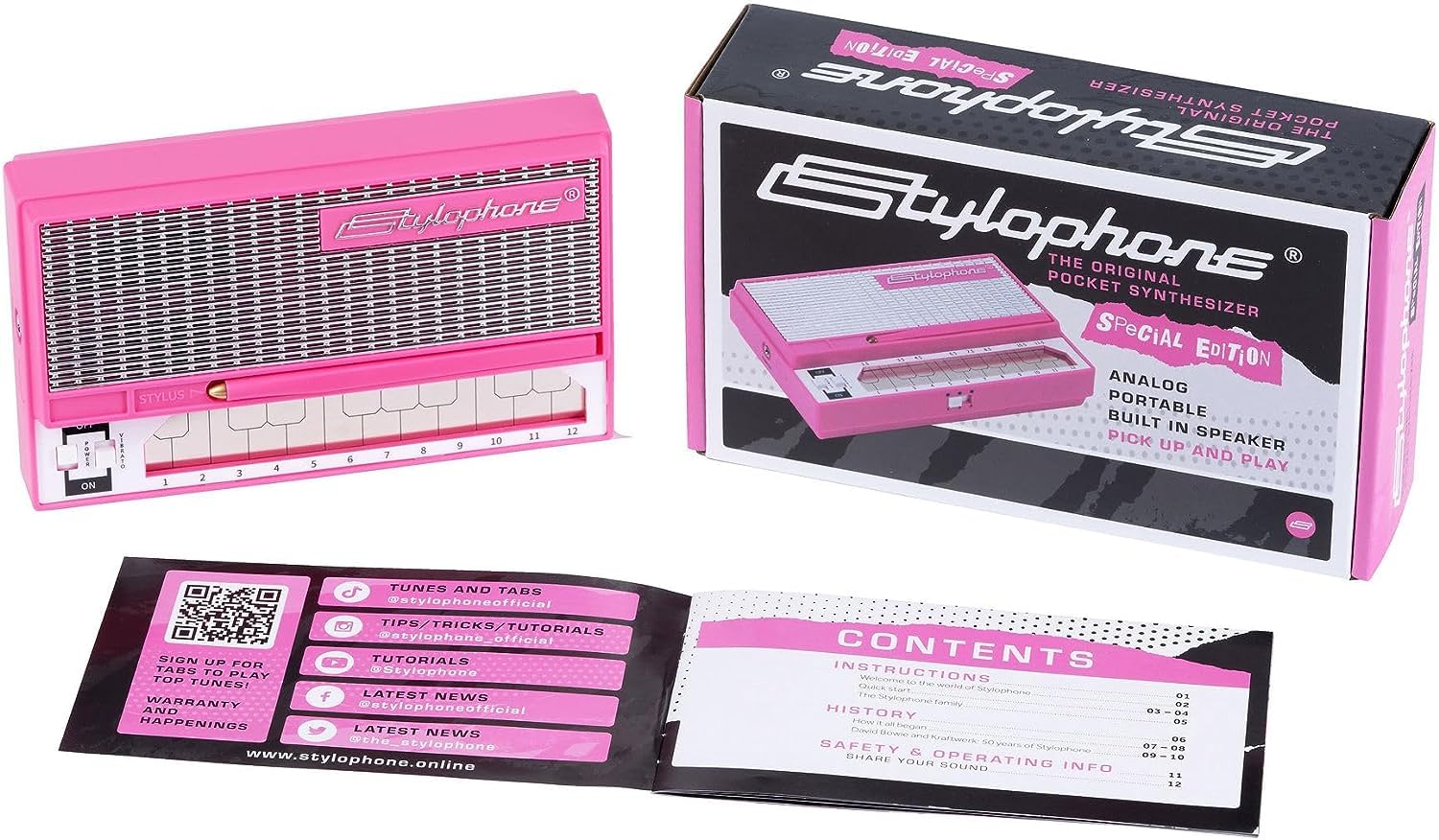 Stylophone Pink - The Original Pocket Electronic Synthesizer - Special Edition | Synth Musical Instrument | Synthesizer Keyboard | Stylophone Instrument - Image 3
