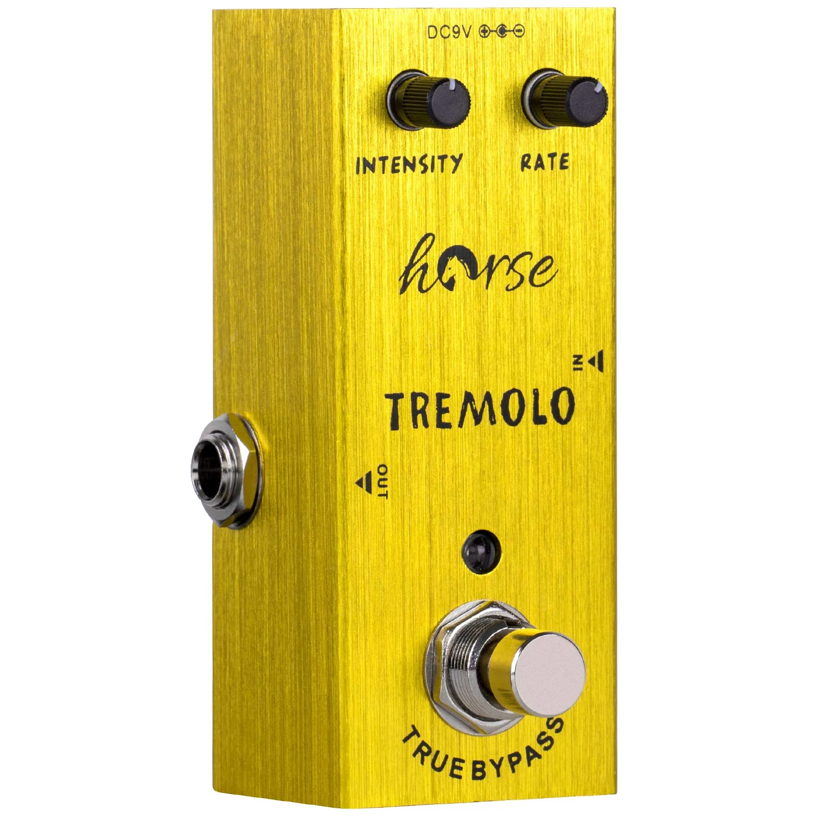 Tremolo Pedal, Horse Electric Guitar Effects Pedals Mini Single Type DC 9V True Bypass (Yellow) Yellow