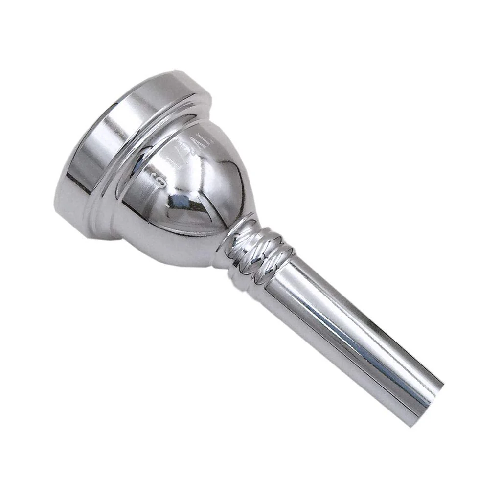 Trombone Mouthpiece,Baritone and Euphonium Mouthpiece,Silver Plated (6 1/2AL-Silver) 6 1/2AL-Silver - Image 5