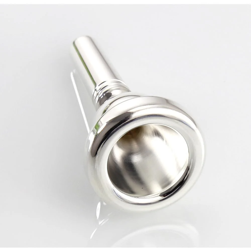Trombone Silver Plated Mouthpiece (6 1/2AL) Baritone Euphonium Mouth Piece Replacement Musical Instruments Accessories (Silver 6 1/2AL) - Image 6