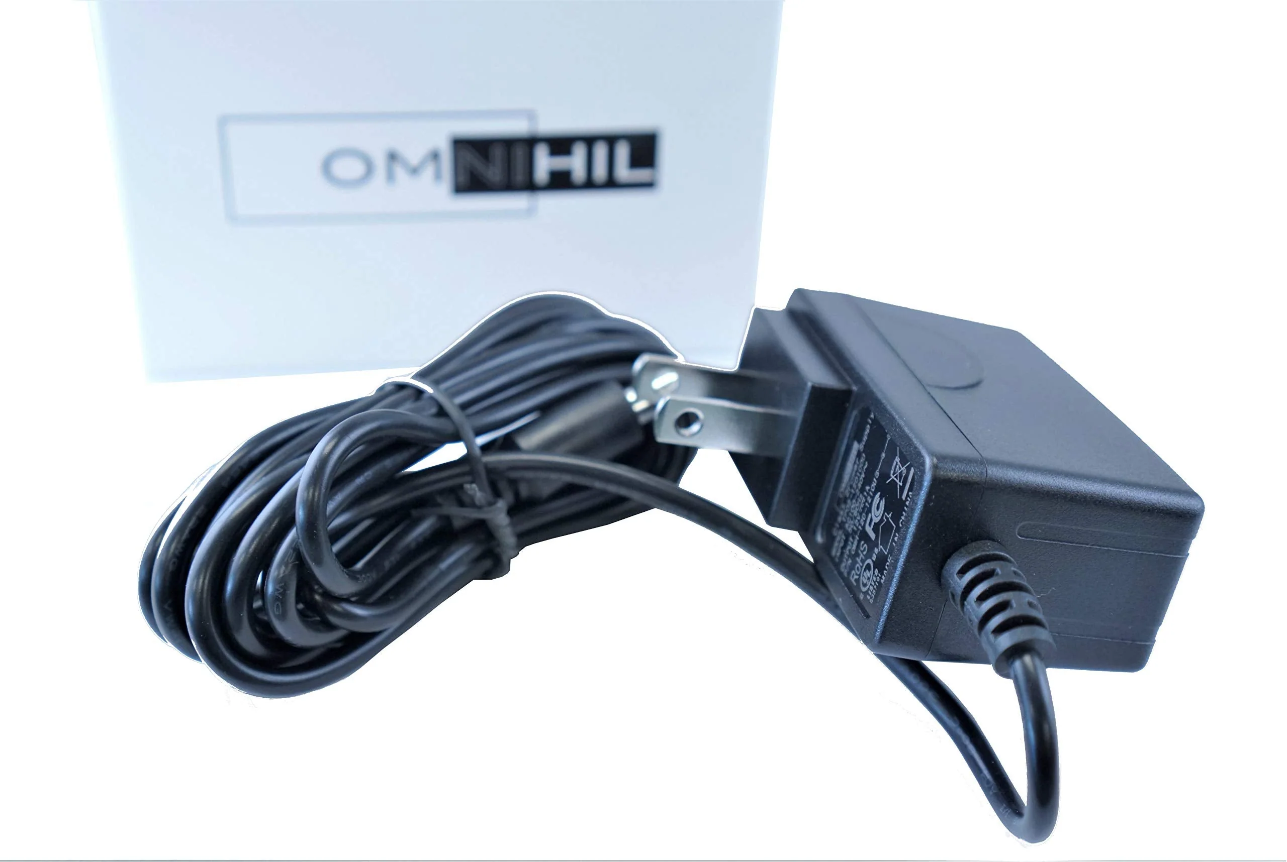 [UL Listed] 8 Foot Long Omnihil AC/DC Power Adapter Compatible with Uniden Bearcat Radio scanners BC60XLT-1, BC-70XLT, BC-80XLT, BC-120 XLT, BC-220XLT, BC-230XLT, BC-235XLT, BC-245XLT, BC-2500XLT