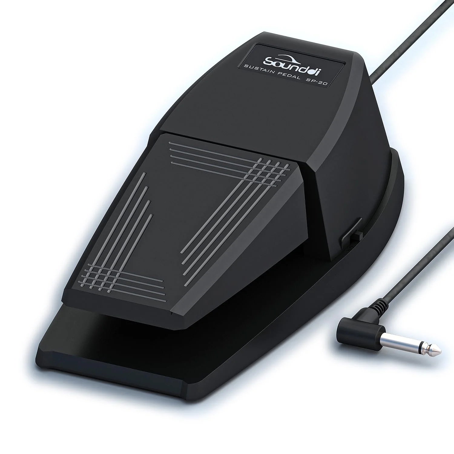 Universal Sustain Pedal for Digital Pianos – Extra-Wide Ergonomic Design with Anti-Slip Silicone Pads, Tilted Comfort Surface & Polarity Switch (Compatible with Yamaha, Roland, Korg, Casio)