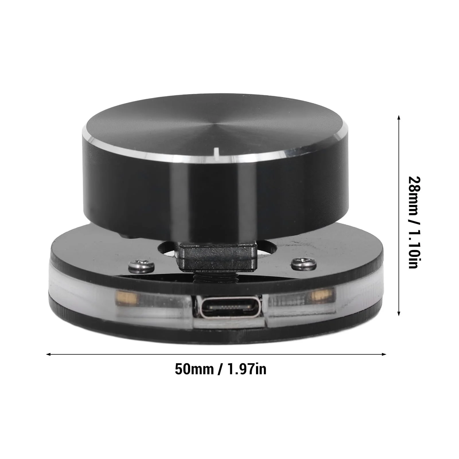 USB Volume Control, Volume Knob Lossless Audio Computer with USB Cable, Computer Sound Controller with RGB Light, Mute Volume Control for XP, , Vista, Win 7, 8, 10, Android - Image 6