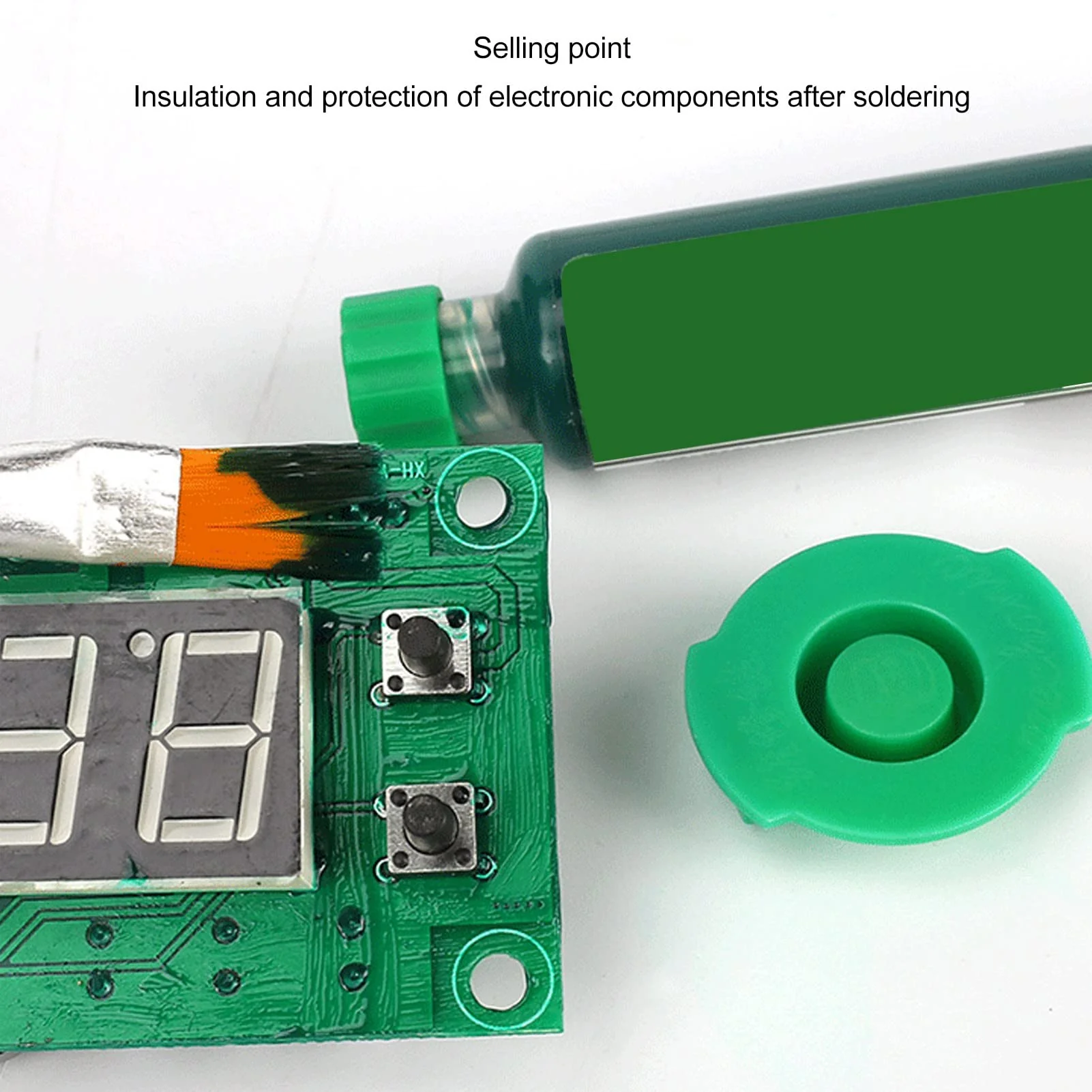 VOBOR UV Soldering Masks Ink, Pack of 6 10 CC Hardening Solder Stop Ink, Solder Stop Paint, PCB Circuit Boards Insulation Protection Paint - Image 2