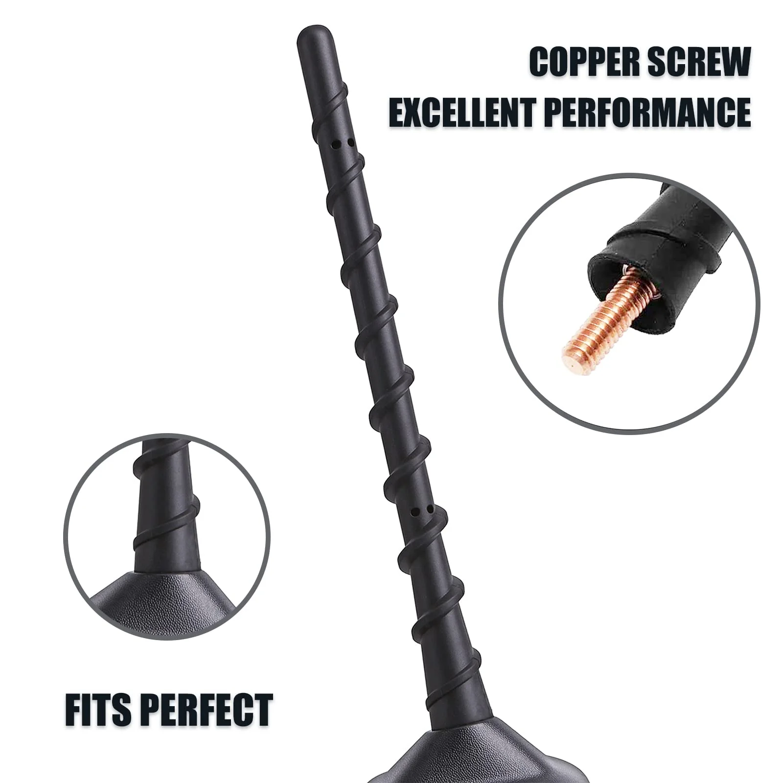 VOFONO Short Antenna for Ford F150 F-150 2009-2024, 7 Inch Ford F150 Raptor Lightning 2017-2024 F250 F350 Bronco Pickup Truck Antenna Replacement, Ford F150 Accessories - Image 5