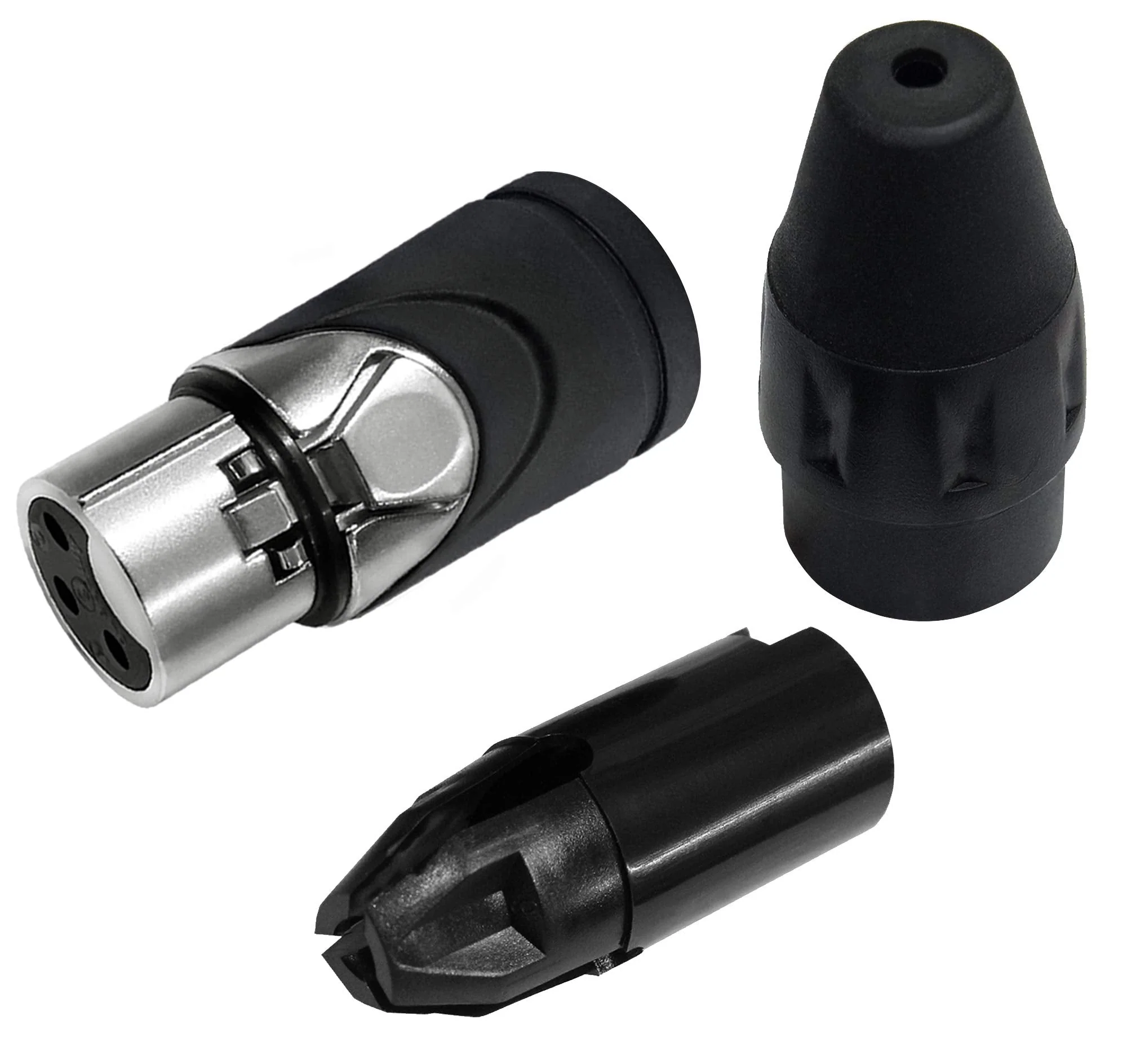 WORLDS BEST CABLES 3 Units - 15 Foot - Gotham GAC-4/1 (Black) - Star Quad, Dual Shielded Balanced Male to Female Microphone Cables with Amphenol AX3M & AX3F Silver XLR Connectors - Custom Made - Image 9
