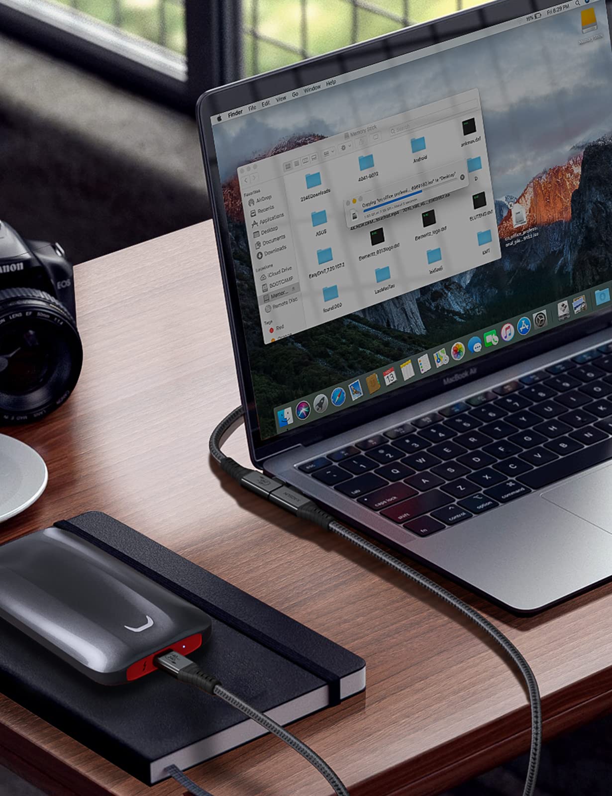 XAOSUN 240W USB 4 Cable for Thunderbolt 4, 3.3FT Right Angle Thunderbolt 4 Cable 90 Degree, 40Gbps [USB-IF Certified] USB C to USB C Cable 8K@60Hz, for MacBook, SSD, Docking, eGPU and iPhone 16 - Image 7