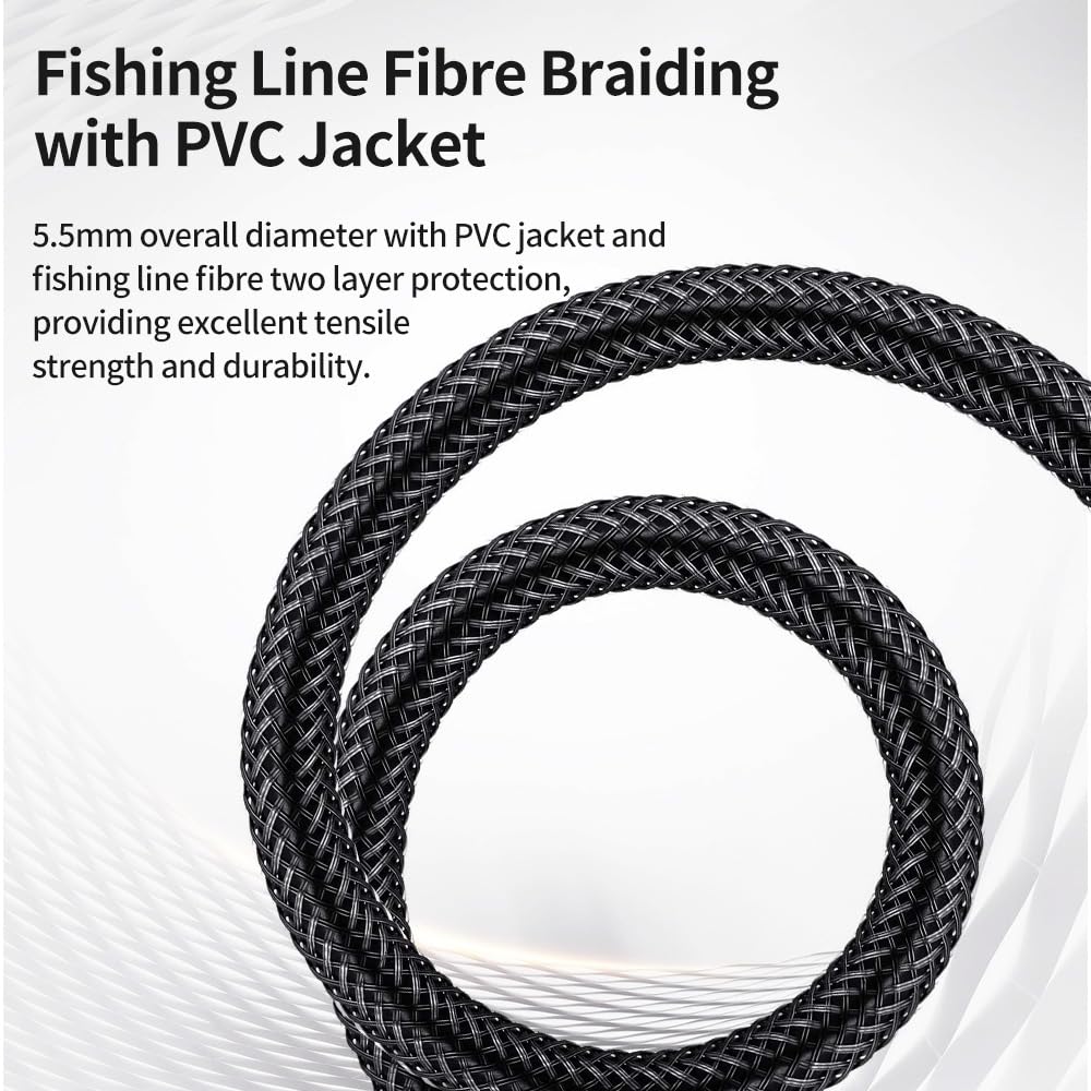 XLR Cable 25 Feet/8 Meter 2 Pack 3 Pin Microphone Female to Male Balanced Shielded Cable, Fibre Braiding with 22AWG Oxygen-Free Copper(OFC) Mic Cord for Speaker and Audio System 25ft(8 meter) - Image 6