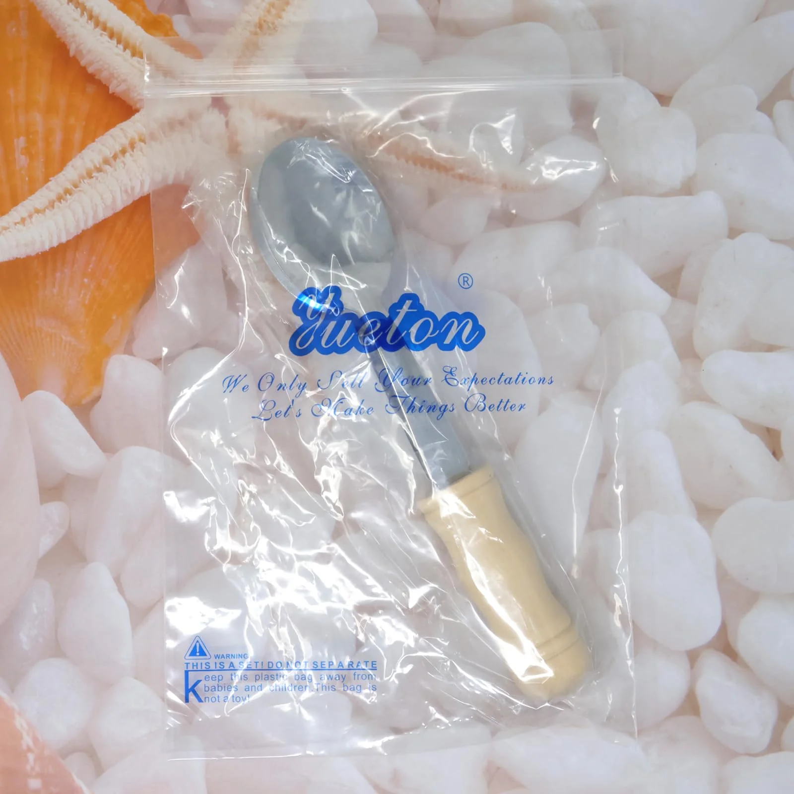 yueton 1PCS Music Spoon Rural Percussion Instruments Music Spoon Soundboard Metal Spoon for Folk Percussion Instruments Music Enlightenment - Image 7