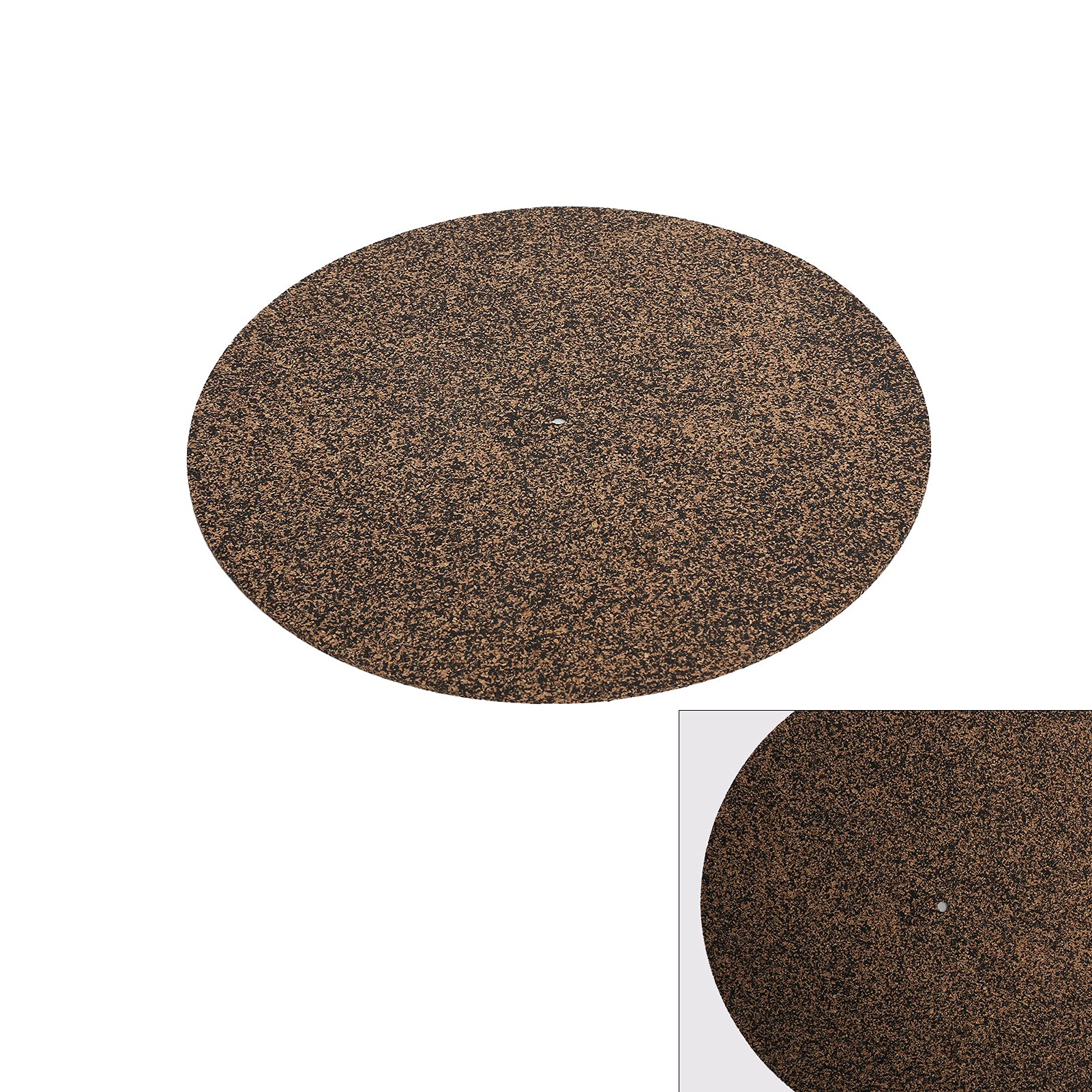 Zunate Turntable Cork Platter Mat, 12in Shockproof Turntable Platter Mat, Grade Improves Sound Quality, Nonslip Turntable Slipmat for Record Players - Image 8